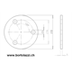 100 x 5mm Typ O Befestigungsrosetten