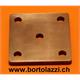 Fussplatten Stahl 80 x 80 x 8mm