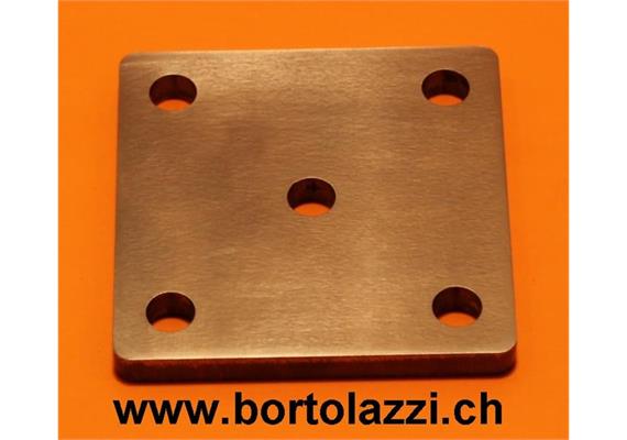 Fussplatten Stahl 80 x 80 x 8mm