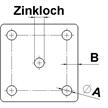 Fussplatten Stahl 80 x 80 x 8mm | Bild 2