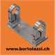 Pfostenh. rechteckig höhenverstellbar, für Rohr-d=42.4mm