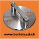 Pfostenh. rund 100mm, Abst. 50mm, für Rohr-d=42.4mm