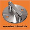 Pfostenh. rund 100mm, Abst. 50mm, für Rohr-d=42.4mm