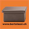 Rohrendstücke quadratisch (40 x 40mm) flach für