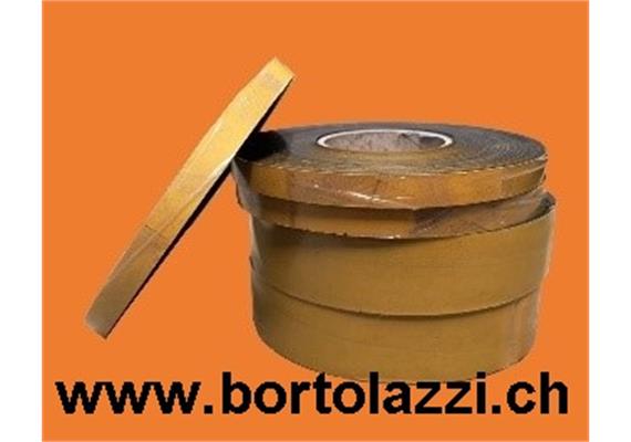 Rollenware EPDM 1 x 40 x 20000mm eins. selbstklebed mit Doppelkleber zur Montagehilfe